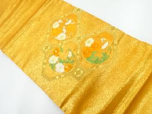 花丸文様刺繍名古屋帯